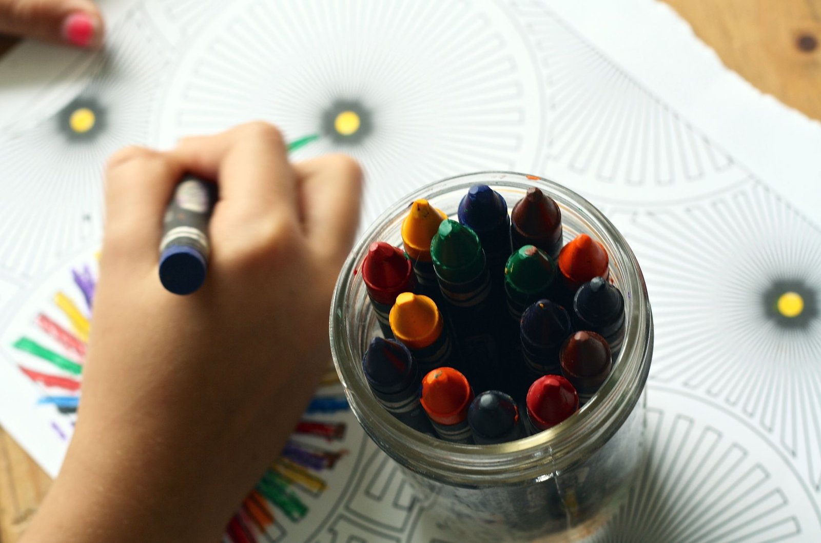 crayons coloring book summer